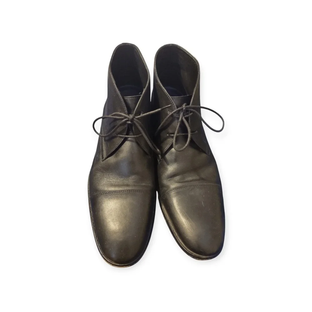 Bostonian Commonwealth‎ Men's Black Leather Oxford Chukka Dress Shoes Size 12